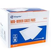 Kingstar Sterile Nonwoven Gauze Pads, 4"x 4" Wound Dressing, 60 Packs - 120 Pieces Superior Soft ...