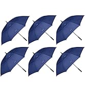 MRTLLOA 6 Pack Golf Umbrella 68/62 Inch Large Oversize Double Canopy Vented Automatic Open Stick ...