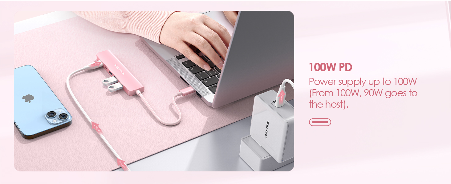 100W PD USB C HUB