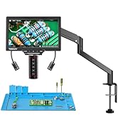 TOMLOV Autofocus Digital Microscope TM3K-AF Max: 3K Flex Arm HDMI Microscope with Screen, Micro S...