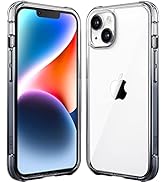 Mkeke for iPhone 14 Case for iPhone 13 Case Gradient Light Black Shockproof Bumpers Cases for iPh...