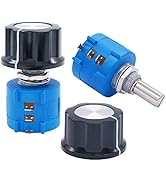 Taiss 2pcs 3590S Rotary Potentiometer 5k ohm Potentiometer 10-Turn Wire Wound Precision, Precisio...