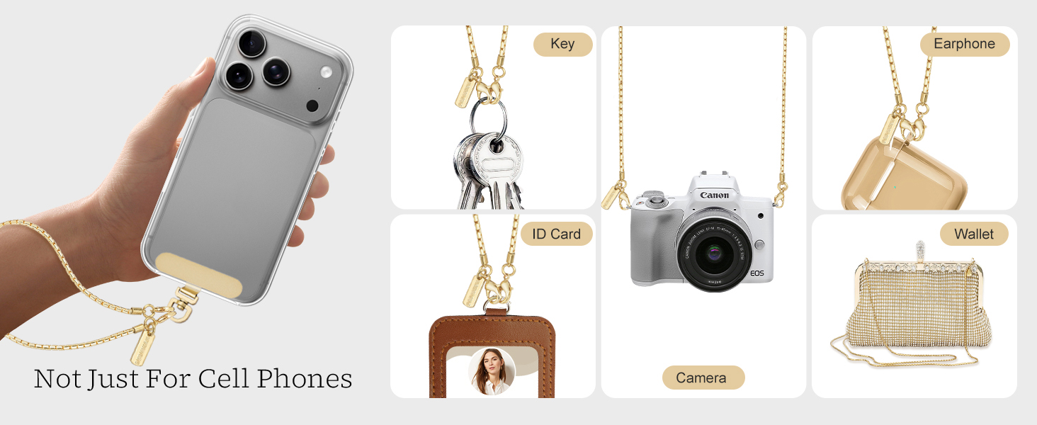 cell phone lanyard, phone chain, phone charm