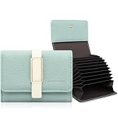Pomelo Best Credit Card Holder RFID Wallet for Women, Small Leather Zipper Card Case with With 11...