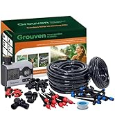 Drip Irrigation System with Water Timer Quick-Connect Automatic Irrigation Kit with 1/2 inch Hose...