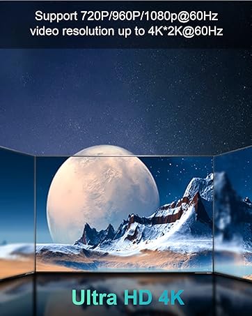 Mini 4K HDMI Fiber Extender, Ultra HD 4K HDMI Tranceiver, Support HDMI1.4 HDCP1.2