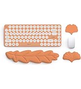 ToLuLu Enlarged Mouse Pad, Memory Foam Gel Keyboard Wrist Rest Pad Set, Leather Ergonomic Mouse W...