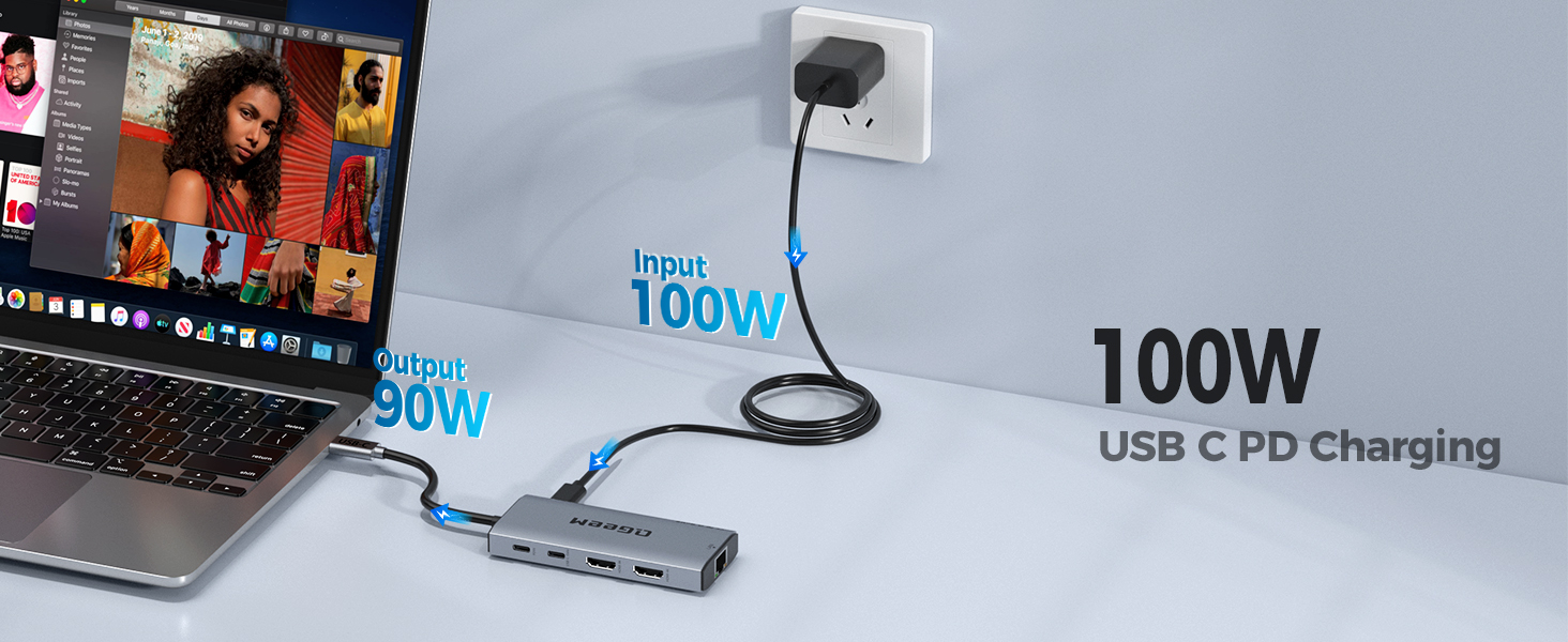 100W usb c pd charging