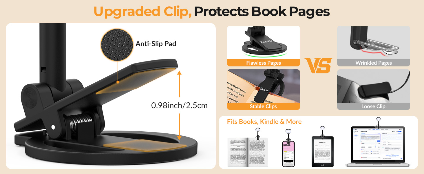 +book +lights +clip +on
