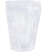 PABCK 100 Pack (Inside Size 3.15x2.87 inch) Clear Resealable Stand Up Bags Heat Seal Zipper Lock ...