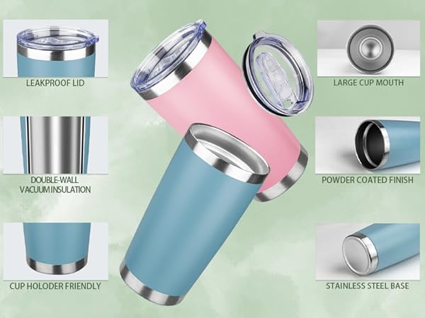 20 oz coffee tumbler,insulated tumblers,leak proof coffee tumbler,travel coffee mu