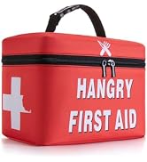 WOEMOZAP Funny Hangry Lunch Bag – First Aid Emergency Snack Kit Insulated Lunch Box for Adults & ...