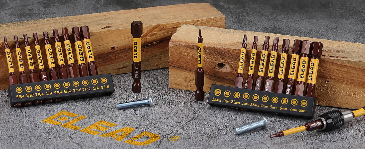 Allen-Wrench Hex Drill Bit Set