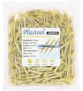 400PCS Yellow Heat Shrink Butt Connectors AWG12-10, Plustool Marine Grade Electrical Wire Connect...