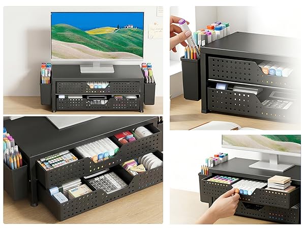 monitor stand for desk organizers and accessories computer stand riser office organization desktop
