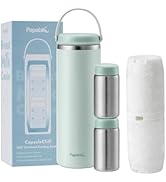 Papablic Innovative 360° CapsuleChill Breastmilk Cooler for 36H Safe Storage, 20oz Stress-Free Po...
