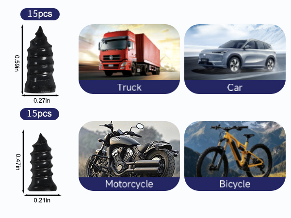 rubber screws tire repair kit,screw type phillips head tire plug,tyre repair kits,tire kit repair
