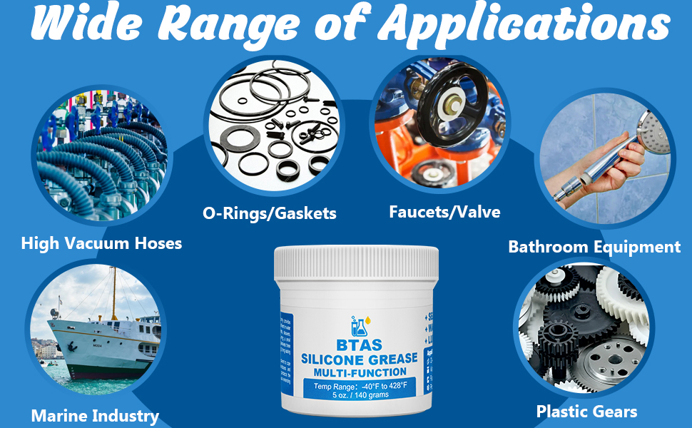 BTAS Food Grade Silicone Grease O-Ring Gaskets Faucets Valve Pump Sealing Waterproof