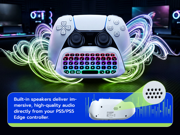 Built-in speakers deliver immersive