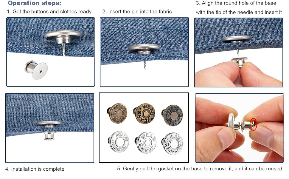 button for loose jeans