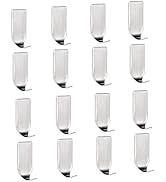 HANZE Wall Hooks Key Holder Adhesive Hooks Wall Hangers Heavy Duty Sticky Hooks Waterproof Stainl...