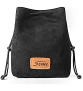 S-ZONE Soft Camera Bag DSLR Insert Handbag Drawstring Lens Case Compatible with Canon Nikon Sony