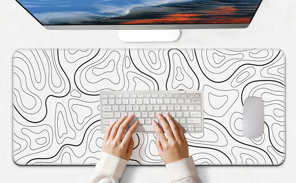 topographic mouse pad