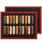 Perforated Silicone Baking Mats for Full Sheet Pan 15x23in, Eclair Silicone Baking Mat, Nonstick ...