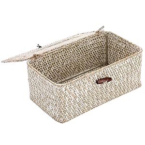 Rectangular Seagrass Tissue Box