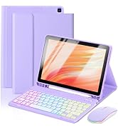 Tablet Case Keyboard with Mouse for Fire HD 10/10 Plus 11/13th | Generation 10.1 inch 7 Co...