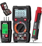 KAIWEETS Electrical Test Kit KIT01, Digital Multimeter, Smart Non-Contact Voltage Tester & GFCI O...