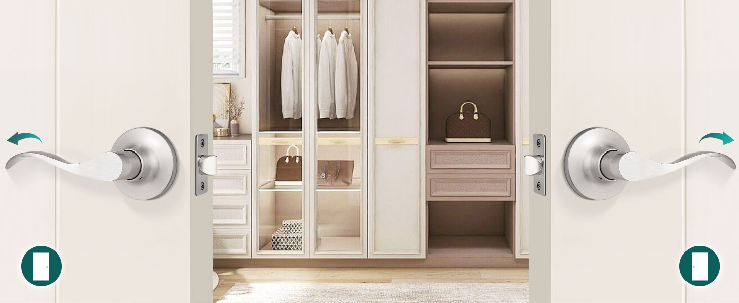 reversible for left and right handed doors