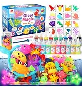 Mocoosy 20 Color Glow in The Dark Magic Water Elf Toy Kit for Kids, Aqua Fairy Water Gel Kit with...