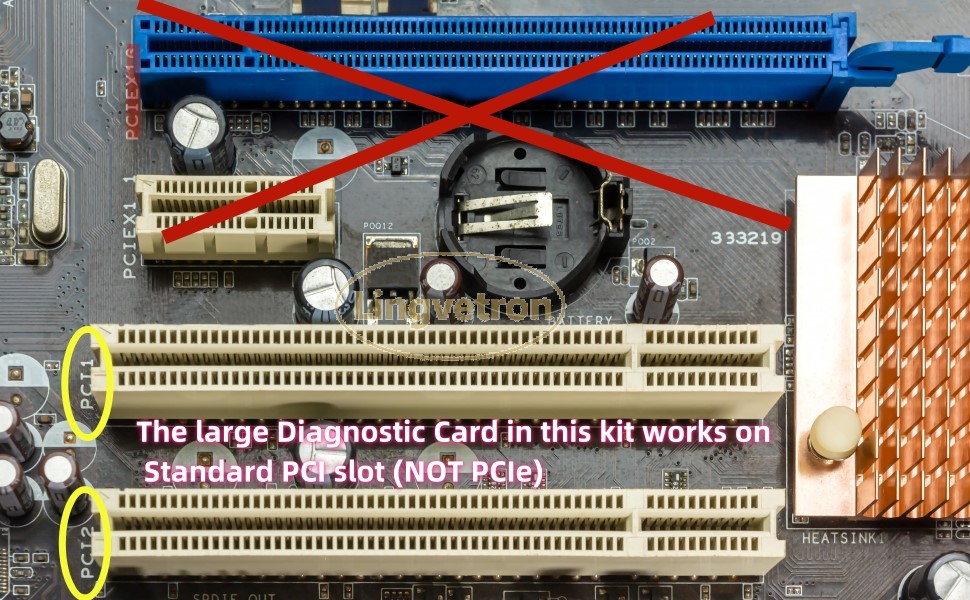 motherboard tester PCI POST test card works on PCI but Not PCIe