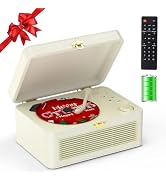 CD Player Portable Bluetooth: Kegaudio CD Players for Home with Speakers 3600mAh Rechargeable & R...