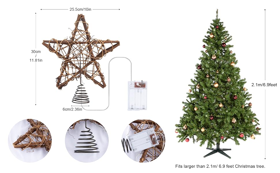rustic tree star