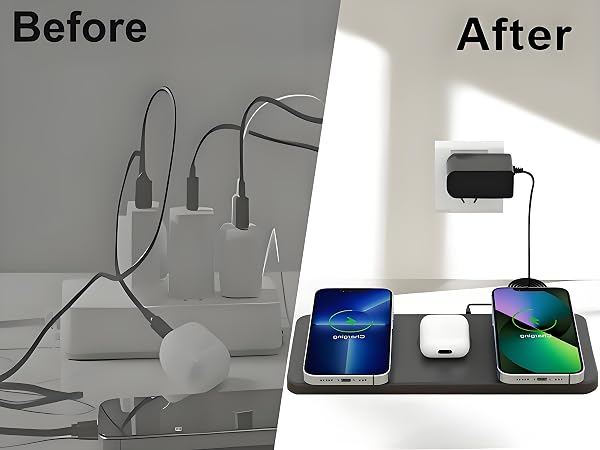 3-in- 1 Magnetic Wireless Charging Pad