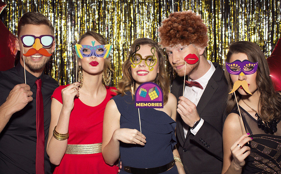 wedding party photo booth props birthday photo booth props funny photo booth props