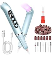 LIERKISS Nail Drill Cordless UV Nail Lamp 2 in 1 Nail Drill Professional, E Filer for Nails Elect...