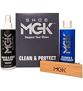 SHOE MGK Clean & Protect Shoe Care Kit Shoe Cleaner & Conditioner, Water & Stain Repellent, and B...