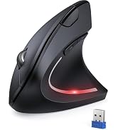 TECKNET 2.4G Ergonomic Mouse Vertical Wireless - 4800 DPI Optical Carpal Tunnel Mouse Right Hand,...