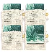 Age of Sage Natural Soap Bar w/Sisal Bag, Vegan Artisan Soap Bar Set for Men, Body Soap in Bar So...
