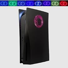 ps5 faceplates with vents and PS5 rgb LED light