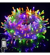 300 LED String Lights Outdoor Indoor, Extra Long 98.5F Christmas Lights, 8 Lighting Modes, Plug i...