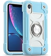 MARKILL Compatible with iPhone XR Case 6.1 Inch with Ring Stand, Heavy-Duty Military Grade Shockp...