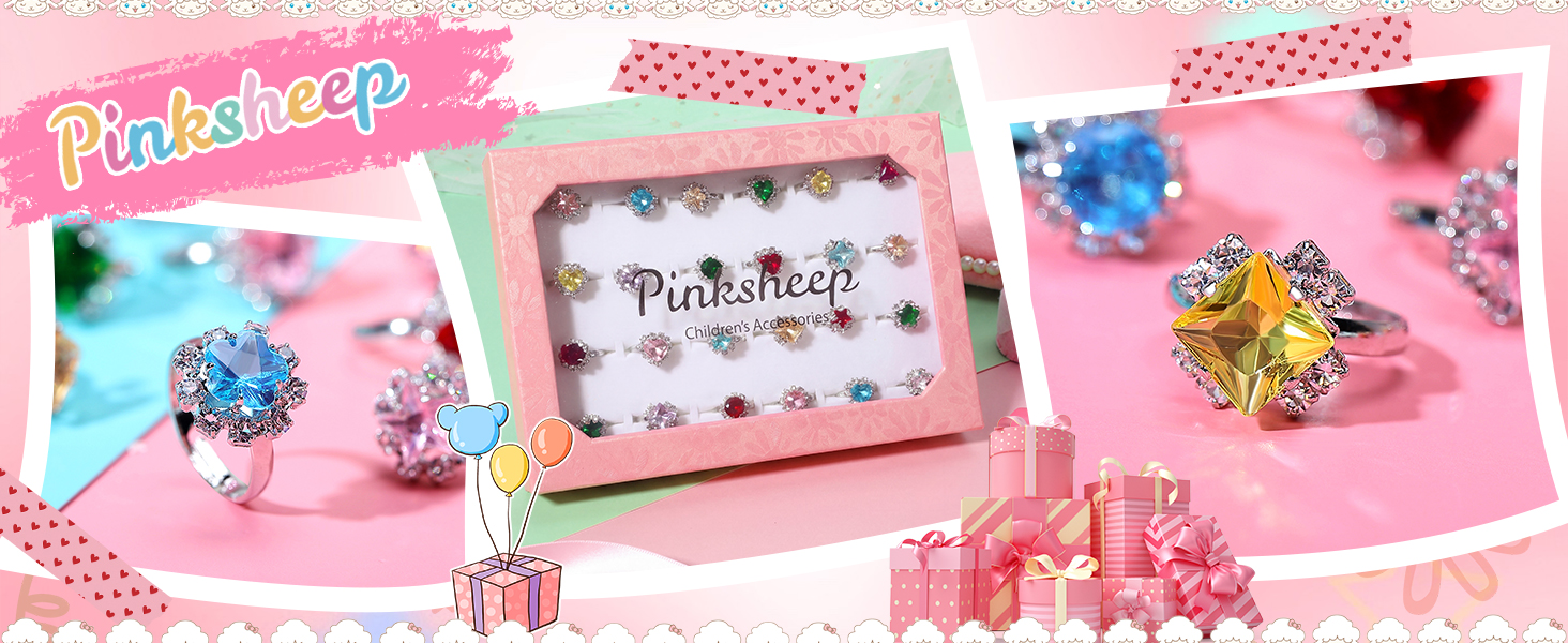girl jewelry rings set
