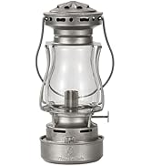 Thous Winds Fuel Lantern with Carry Handle, for Outdoor Camping Hiking Patio Picnic, Retro Silver