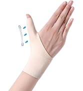 Thumb Wrist Brace Support, Elastic Wrist Compression Wrap Thumb Sleeve for Tendonitis, Arthritis,...