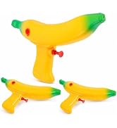 Hemoton 3 Pack Banana Water Guns for Kids, Mini Squirt Soakers, Toddler Outdoor Pool and Beach To...