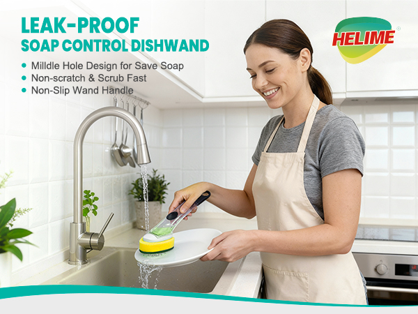 non scratch dish wand with handle cleaning soap control dishwand refills 2